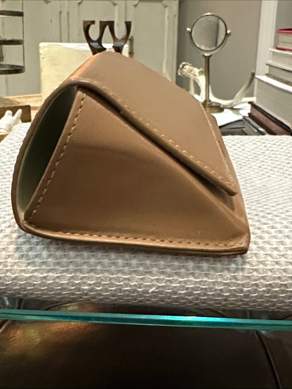 BURBERRY LONDON ENGLAND Leather Eyewear Case w/Soft Interior Lining, VGUC - Picture 5 of 9